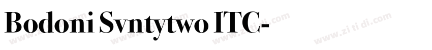 Bodoni Svntytwo ITC字体转换